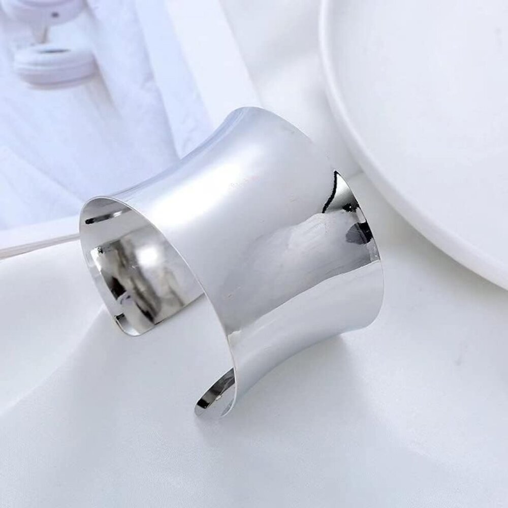 Versatile 2 Pcs Stylish Cuff Bangles - Adjustable… - image 4